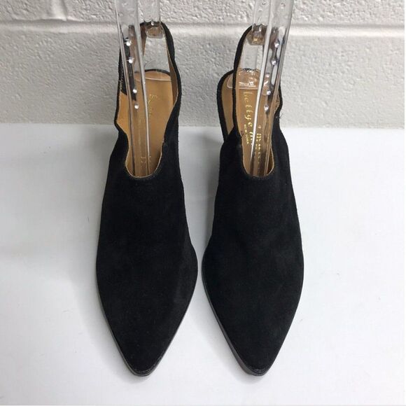 Bettye Muller Womens Black Suede Leather Slingback 4” Heels Size 9.5M - Picture 3 of 12